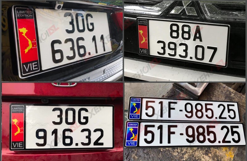 ÉP BIỂN SỐ XE ÔTÔ